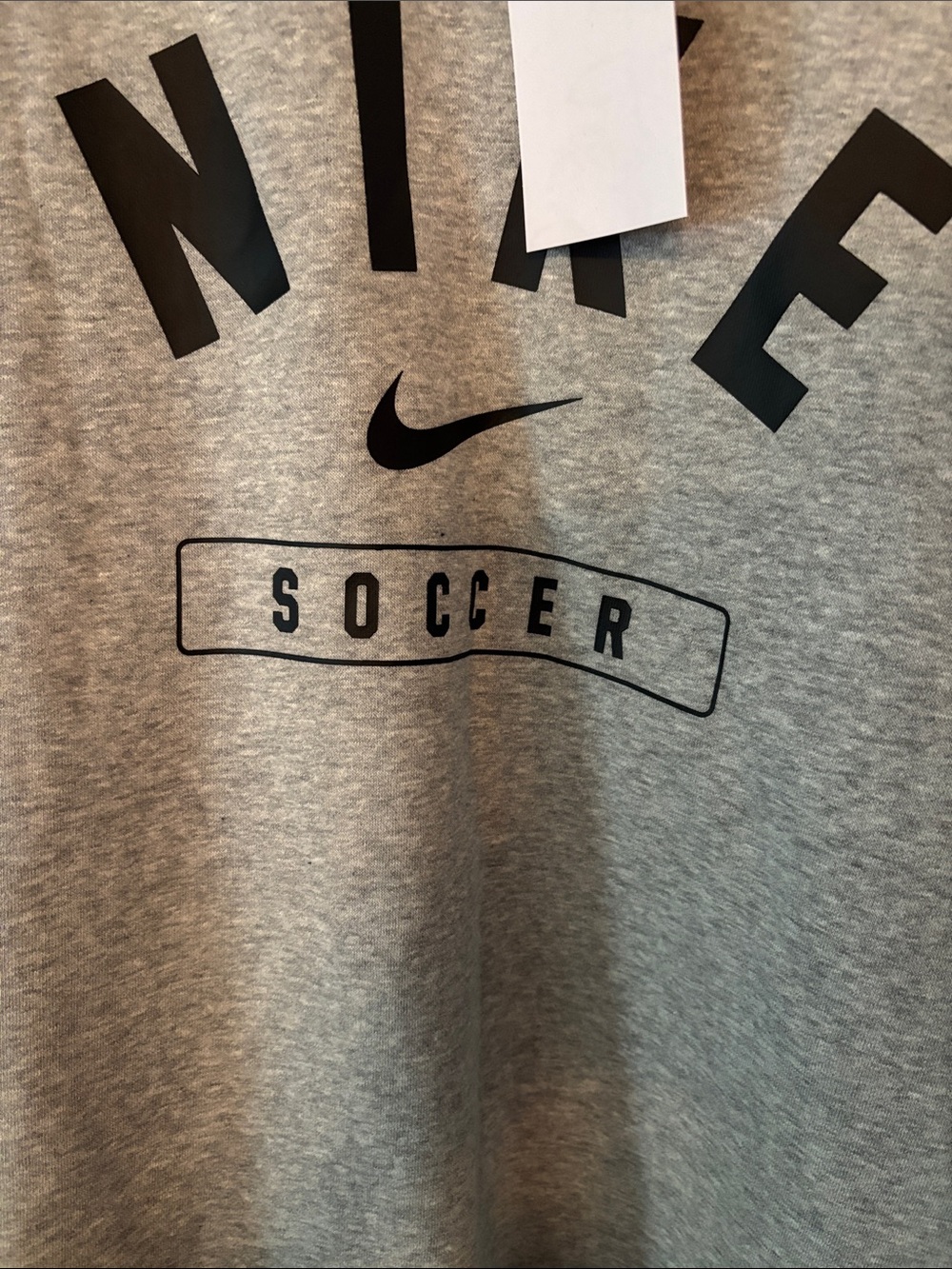 Nike Gray 'Soccer' Crewneck Sweatshirt nwt - Picture 5 of 5